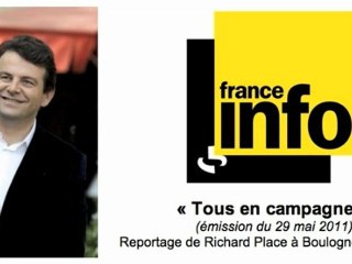 Thierry Solère en campagne à Boulogne (reportage de France Info