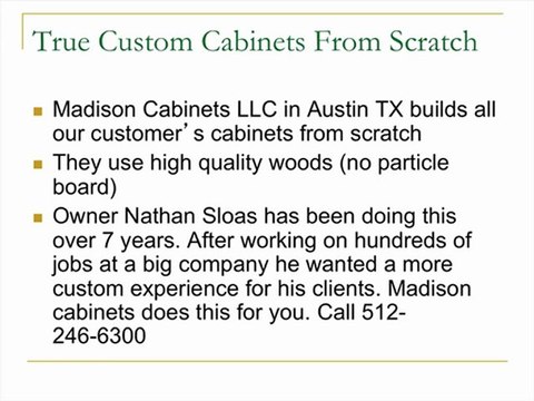 Madison Cabinets - Are Your Custom Cabinets Truly Custom?