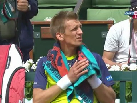 Tennis. 2012.05.31. Roland Garros 2012. 2nd round. Jarkko Nieminen - Andy Murray. [rgfootball.net] 1-st part