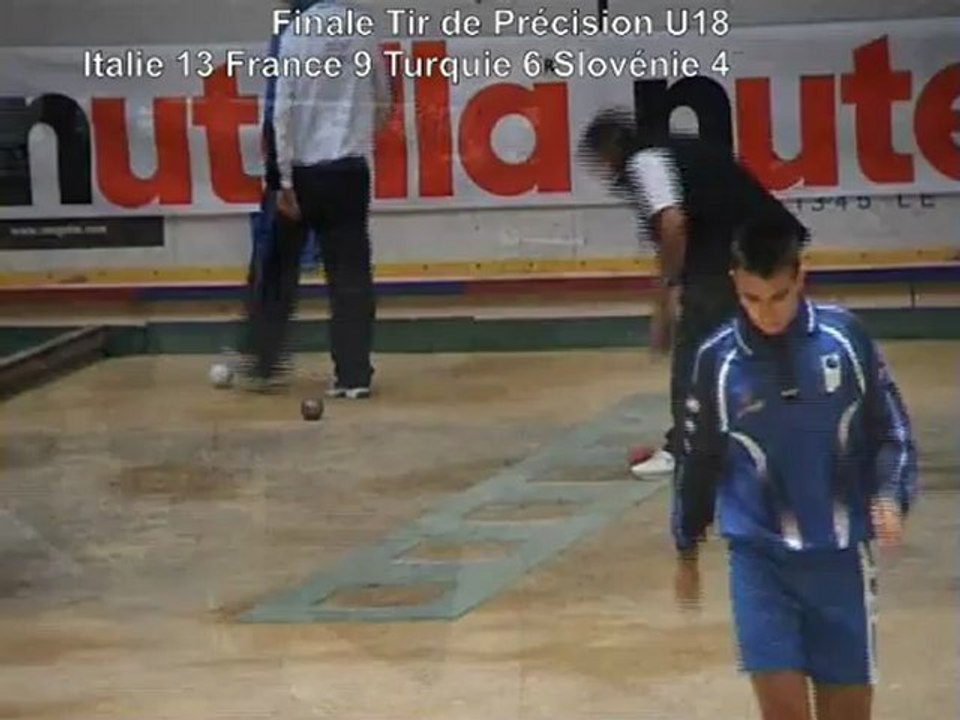 Finale tir précision U18, 1er trophée international Jeunes Sport Boules, Vallée de Joux, Suisse, Mai 2012