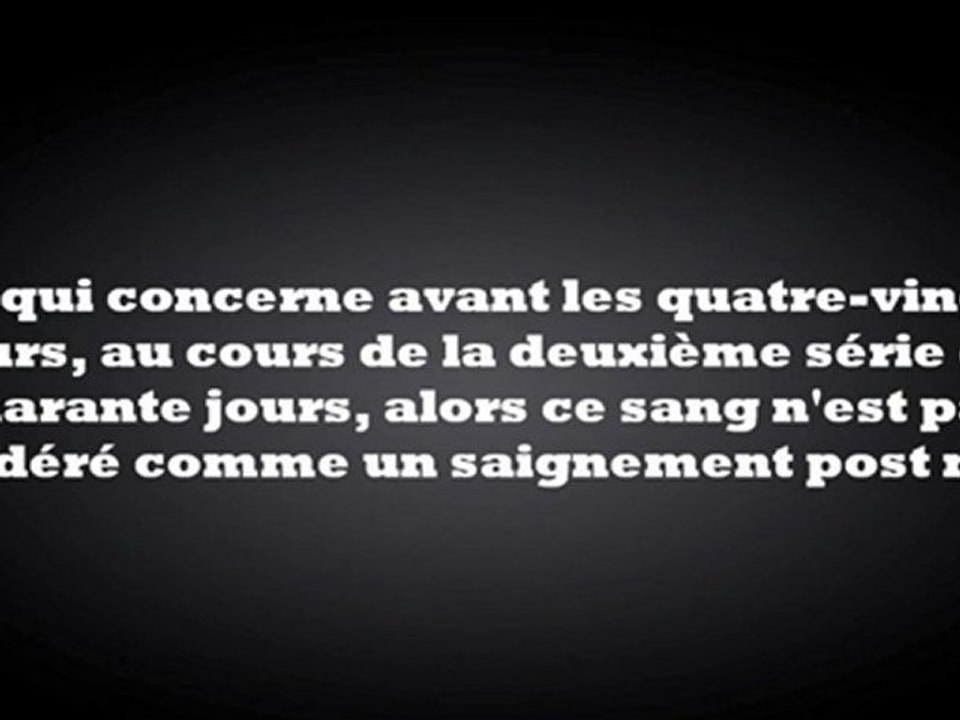 la prière après une fausse couche - cheikh al Fawzan