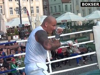 Szpilka - Basile: "Szpila" na treningu medialnym