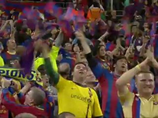Eric Abidal lifting champions league trophy