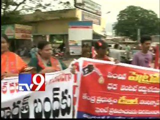 Bus services come to a halt in Vizag