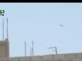 Syria فري برس ريف دمشق حمورية تحليق طيران مروحي في سماء المنطقة31 5 2012 Damascus