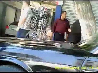 Syria فري برس دمشق  اضراب المحال بجانب قصر العدل 31 5 2012 Damascus