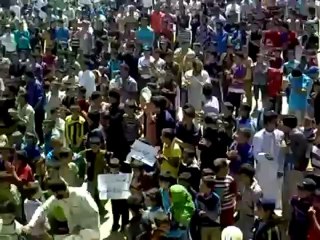 Syria فري برس إدلب   بلدة الهبيط   صباحية حاشدة تطالب بتسليح الثوار   الخميس 31 5  2012 Idlib