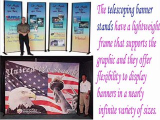 Durable outdoor banner stands