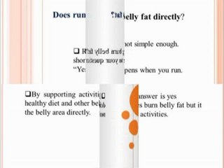 Does running burn belly fat?