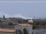 Syria فري برس  حمص القصير الطائرة العامودية التي كانت تقصف على المدينة 30 5 2012 Homs