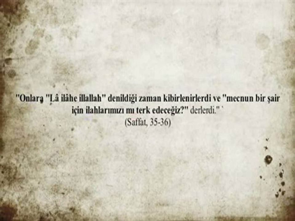 La İlahe İllAllah / İlim Şartı