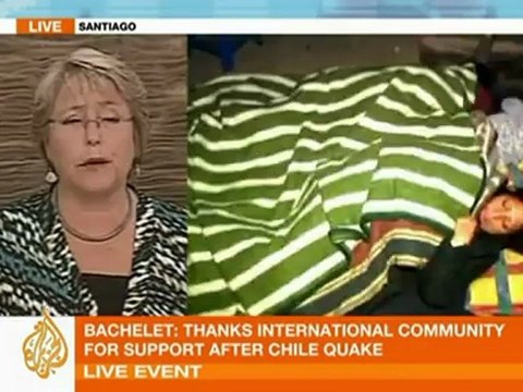 Chilean president appeals for help