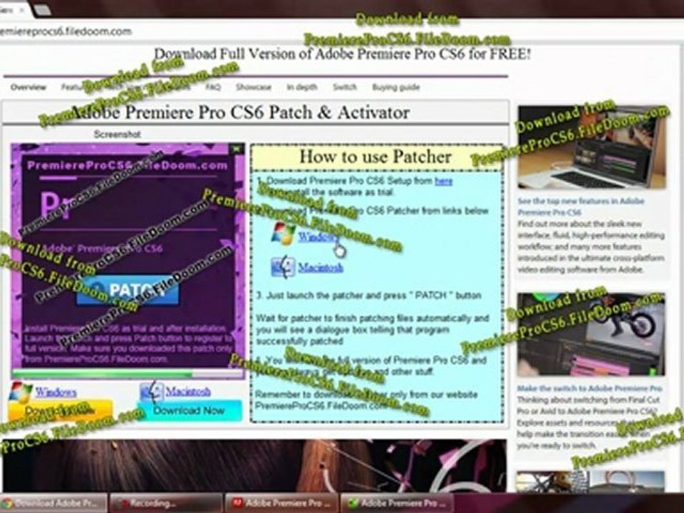 Adobe Premiere Pro CS6 Full Version for Mac