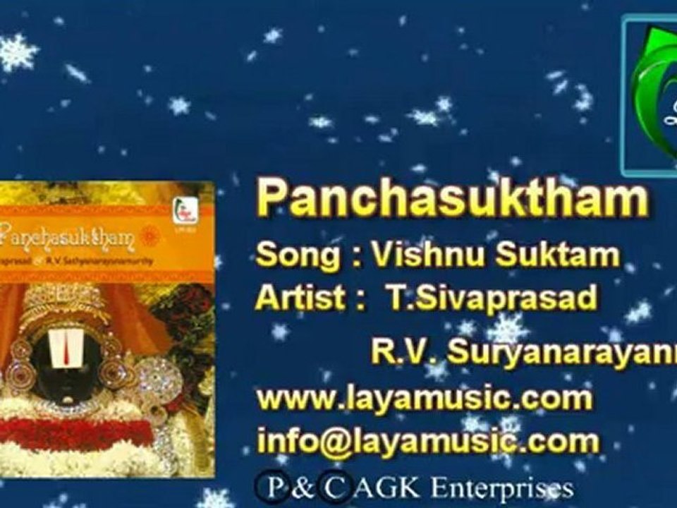 Vishnu Suktam - Album_Panchasuktham