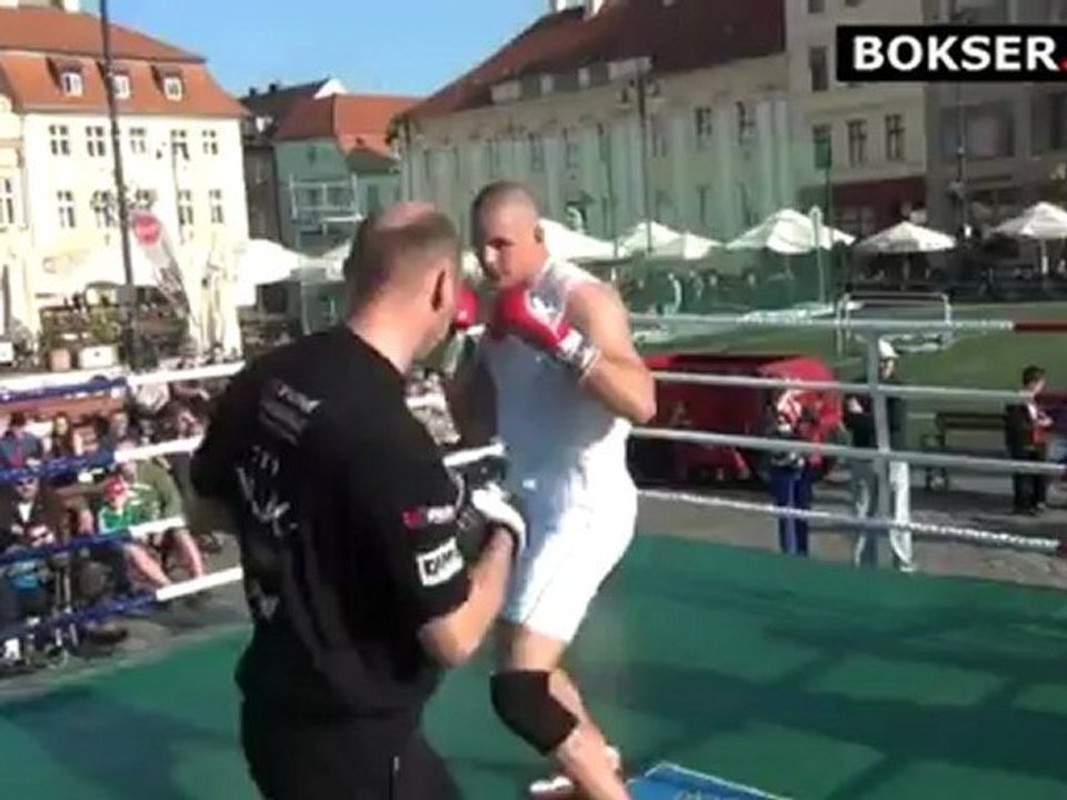 Andrzej Wawrzyk na treningu medialnym