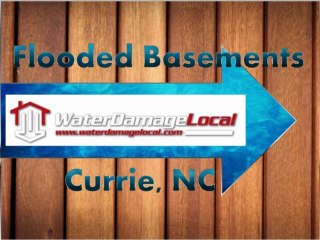 How to Deal with Flooded Basements in Currie, NC