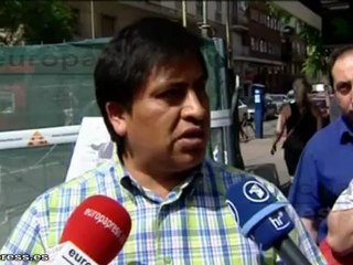 Llevan una guillotina a Bankia para evitar desahucio