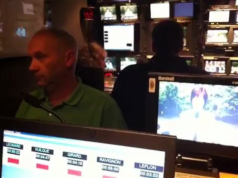 En coulisses en régie pendant l'enregistrement