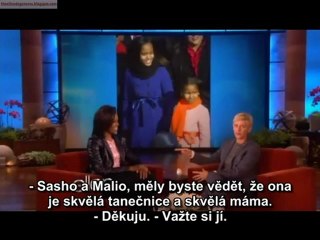 Michelle Obama/Daniel Radcliffe on Ellen p1 czech