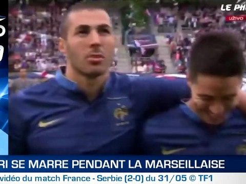 Zap Info : Nasri se marre pendant l'hymne