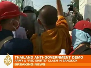 Violence flares in Thai capital