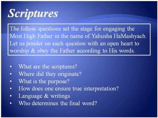Scriptures & The Toolbox Pt2