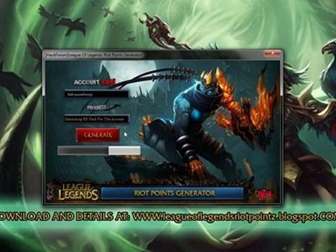 [HackForum]League Of Legends Riot Points Generator(Mediafire)