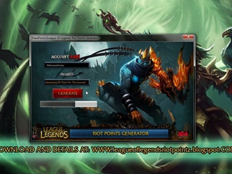 [HackForum]League Of Legends Riot Points Generator(Mediafire)