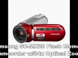 Samsung SC-MX20 Flash Memory Camcorder w 34x Optical Zoom | Samsung SC MX20 Price | Best Samsung Flash Memory Camcorder