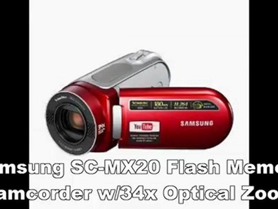 Samsung SC-MX20 Flash Memory Camcorder w 34x Optical Zoom | Samsung SC MX20 Price | Best Samsung Flash Memory Camcorder