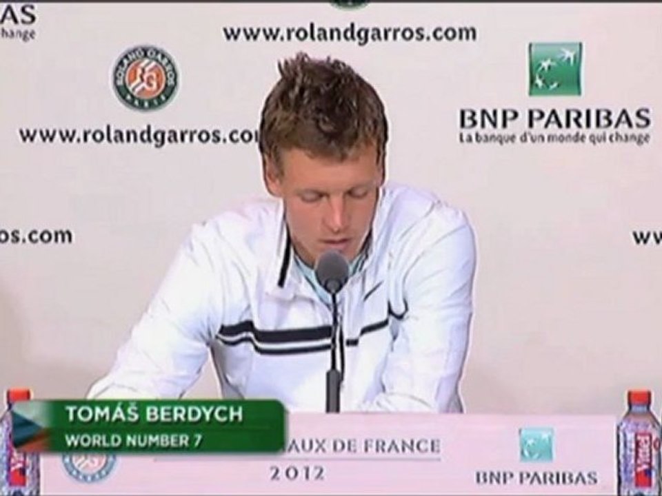French Open: Berdych: 'Lassen wir sie erst mal spielen'