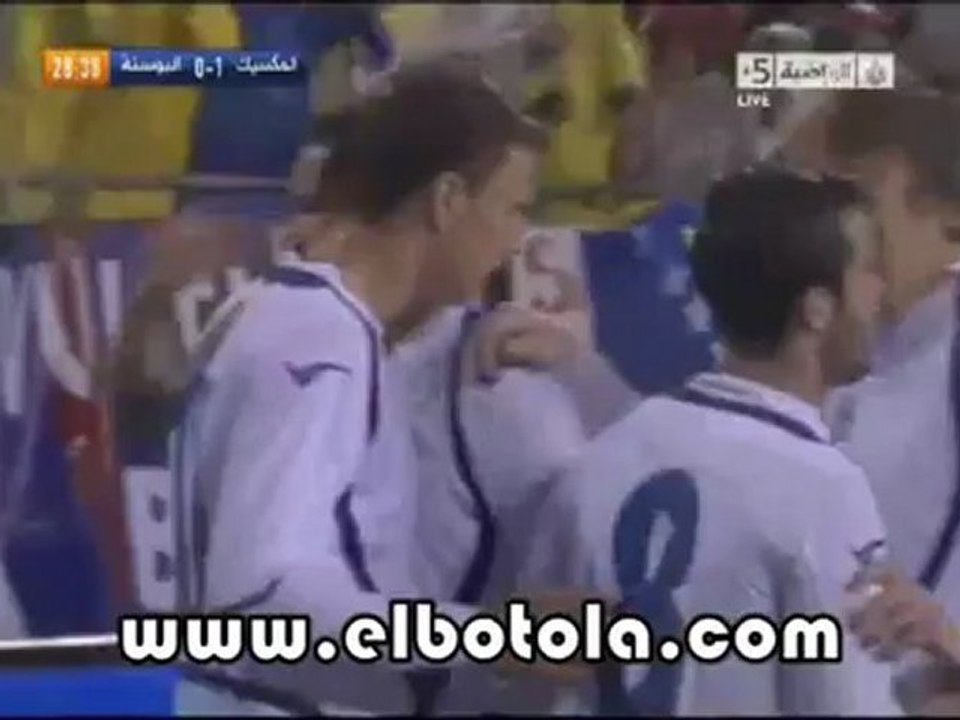 الهدف الأول للبوسنة ضد المكسيك