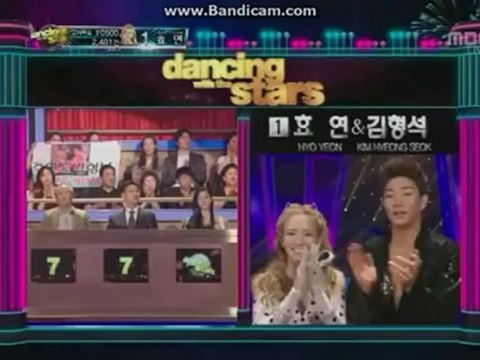 120601 Dancing With The Stars 2 - Hyoyeon - Judges' Comments + Results