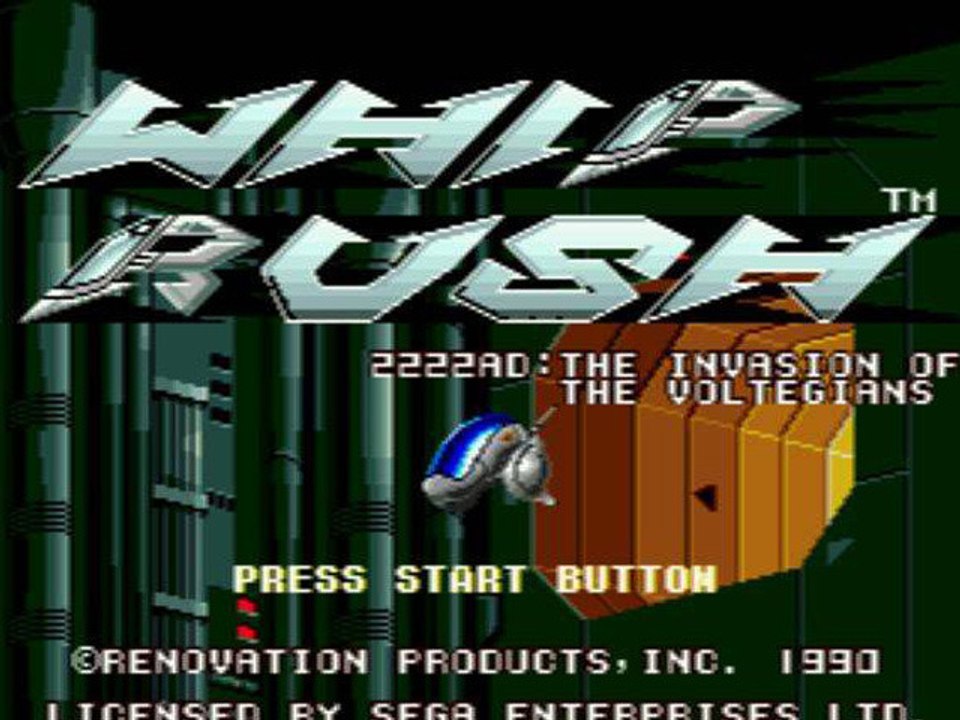 CGRundertow WHIP RUSH for Sega Genesis Video Game Review