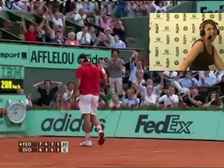 Samedi 2 juin 2012 - Federer vs Djokovic - Vanessa