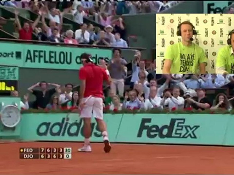 Samedi 2 juin 2012 - Federer vs Djokovic - Maxime & Jean-Christophe