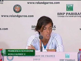 Roland-Garros, 3e tour - Schiavone : "Je pars la tête haute".