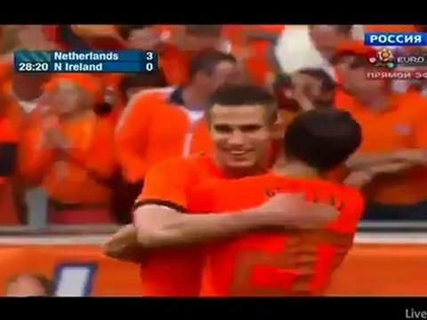 Holland vs Northern Ireland 3:0 van Persie
