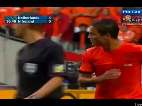 Holland vs Northern Ireland 4:0 Afellay