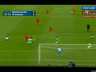 Holland vs Northern Ireland 5:0 Afellay