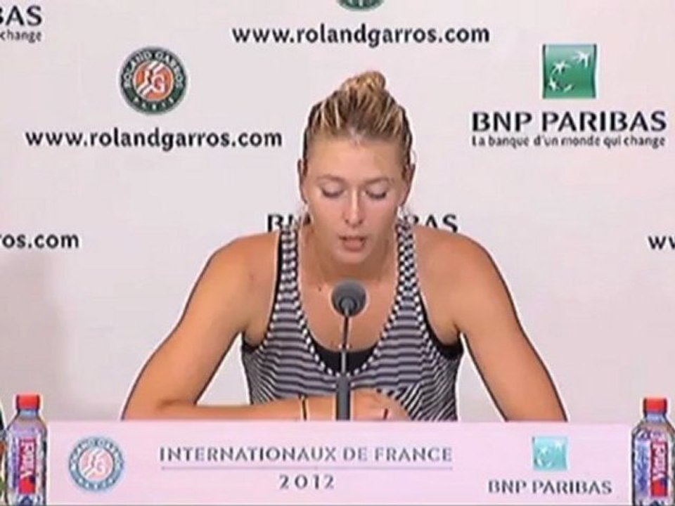 French Open: Sharapova: 
