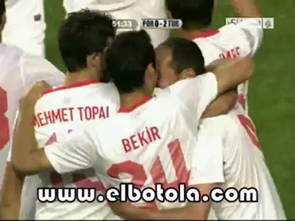 هدف تركيا التاني ضد البرتغال