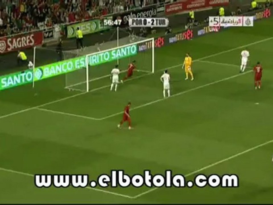 هدف البرتغال الأول ضد تركيا
