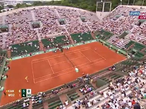 Roland Garros 2012 - 3rd Round - Kanepi vs Wozniacki 222