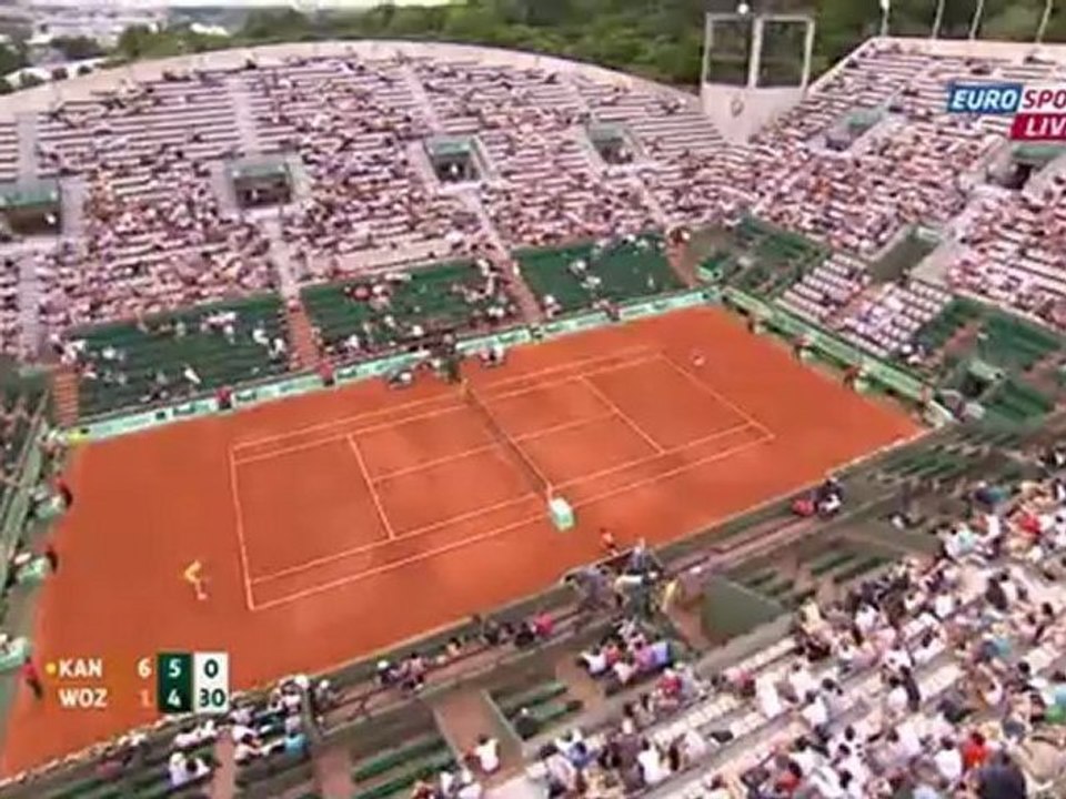 Roland Garros 2012 - 3rd Round - Kanepi vs Wozniacki 222