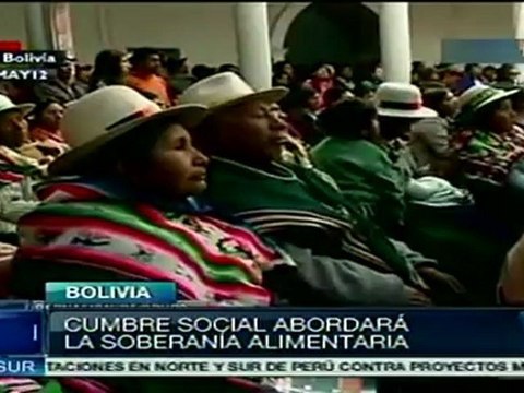 Debatirán sobre soberanía alimentaria en Cochabamba: Morales