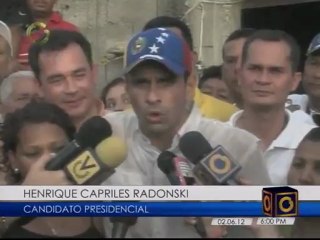 Capriles visitó santuario de la Virgen del Valle en La Asunción