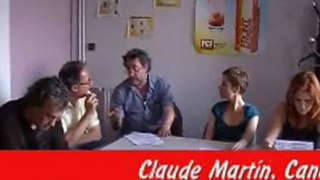 Rencontre avec le front de gauche, Clémentine Autain, Marie-Pierre Vieu, Claude Martin