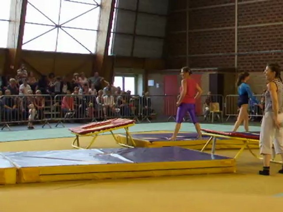 Démonstration de trampoline