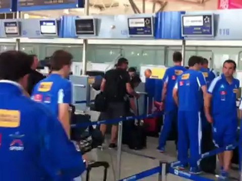 Η αναχώρηση της Εθνικής από Ελ. Βενιζέλος για την Πολωνία